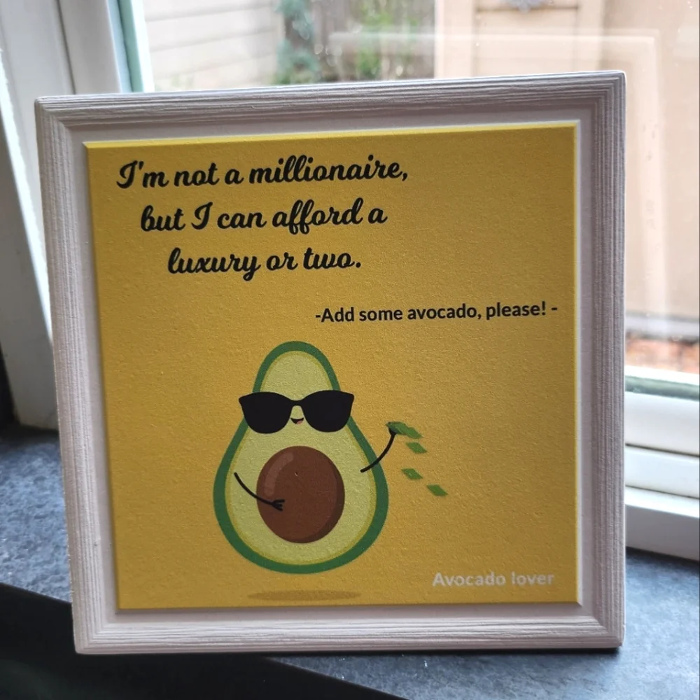 Avacado Lovers Decorative Pic w/Gift Box - Picture 4 of 12